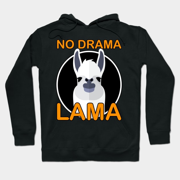 No Drama Lama Alpaka Lamas Funny Hoodie by Hariolf´s Mega Store